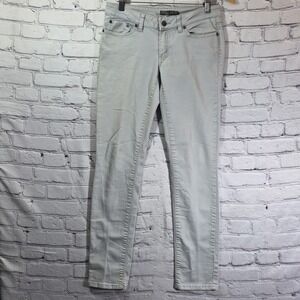 PrAna Kara Hiking Jeans Womens Size 4/27 Light Gray Low-Rise Skinny Ankle Flaw